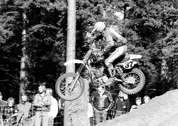 Ruskeasanta 1979 joukkue MM-500. Håkan Carlqvist ja Husse.